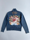 Ed Hardy by Christian Audigier Vintage Full-Zip Jacket | Japanese Rising Sun Skull & Geisha Print (M/L)