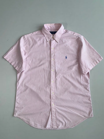 Ralph Lauren Gingham Check Short Sleeve Shirt (XL)