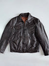 Vintage Premium Utility Leather Jacket (M)