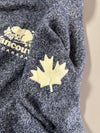 Roots Vancouver Canada Beaver Logo Zip Hoodie – Navy Marl (S)
