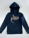 Alien Evolution Studio AES Arabic Script Leopard Print Logo Hoodie Black (S)