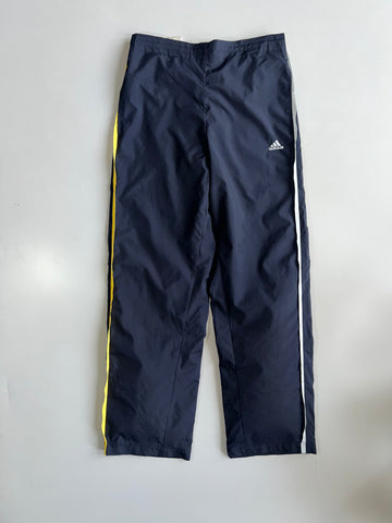 Adidas Navy Lightweight Mesh-Lined Track Pants (W:28) (L:39)