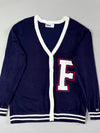 FILA Varsity Letter "F" Knit Cardigan (M)
