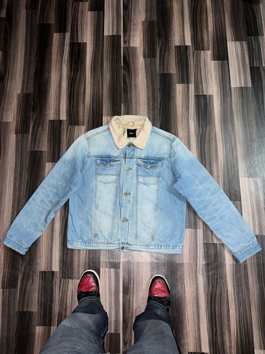 ZAsos Denim Fur Jacket (L/XL)