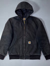 Carhartt Duck Canvas Quilted-Lined Active Jacket Black (M)
