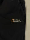 National Geographic Black Fleece-Lined Track Pants (W:26) (L:37)