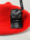 Vintage AMI Alexandre Mattiussi Orange Ribbed Knit Beanie (H:7 inches/W:16 inches)