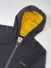 Carhartt Hooded Full-Zip Lightweight Work Jacket – Black/Yellow (L)