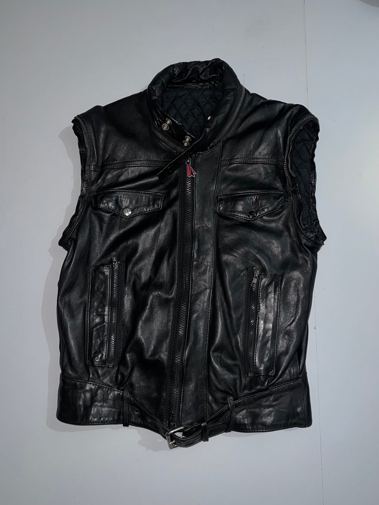 ZDetachable  Arms  (VERY RARE) Original Leather   Jacket (S/M)