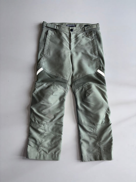 BMW Motorrad AirFlow 3 Riding Pants Olive Green Mesh Textile Moto Knee Paded (W:32) (L:37)