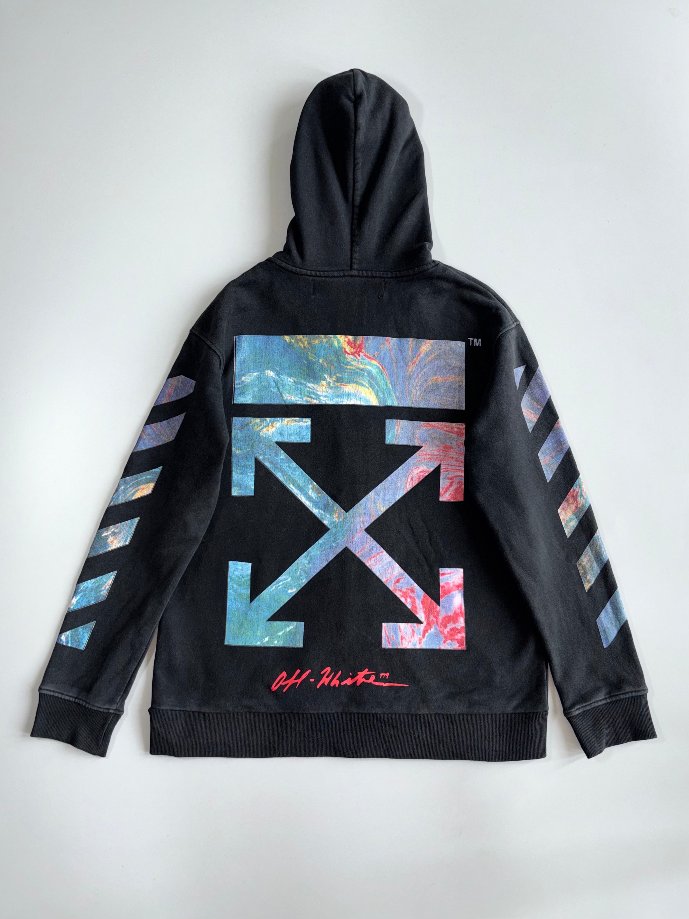 Off-White c/o Virgil Abloh “Caravaggio” Diagonal Zip-Up Hoodie (M