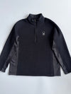 Spyder | Black 1/4 Zip Fleece Pullover | (2XL)