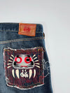 RMC Red Monkey Daruma Embroidered Jeans (W:38 |L:45)