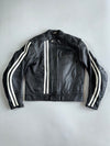 N.R.P. Vintage Leather Motorcycle Racing Jacket (Paded)(M)
