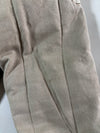 Vintage QS Style Beige Padded Canvas Zip-Up Jacket (M)