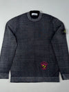 Stone Island Garment Dyed Wool Knit Sweater – Charcoal, STARS Raccoon (M)