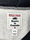 Roots Canada Maple Leaf Grey Hoodie — Made in Canada (L)