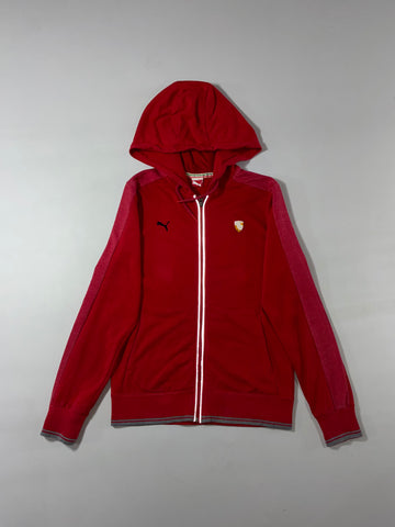 Puma Scuderia Ferrari Red Full-Zip Track Hoodie (S)