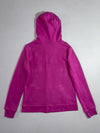 Roots Magenta Athletic Dept. Est. 1973 Zip-Up Hoodie with Chenille Logo (S)