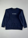 Guess Navy Spellout Sweatshirt – Fleece Lined | (XL)