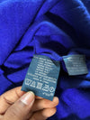 Polo Ralph Lauren | Royal Blue V-Neck Varsity Patch Sweater | (M)