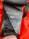 The North Face Insulated Colorblock Hooded Jacket White Slate Blue Orange Lining (M)