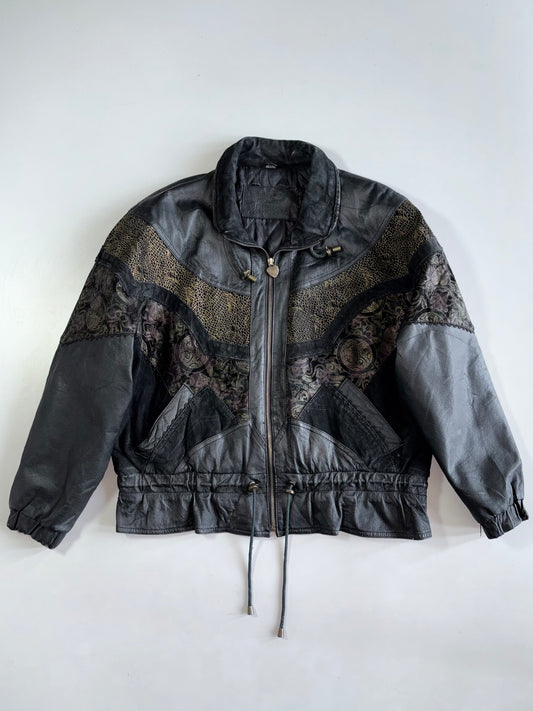 Vintage Ultra Premium Original Leather Oversized Jacket (M)