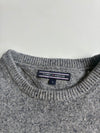 Vintage Tommy Hilfiger Grey Speckled Knit Crewneck Sweater (S)