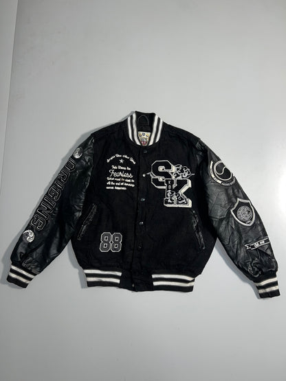 ZSuper Premium Varsity Jacket (RARE) Leather Sleeves (M)