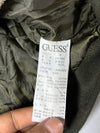 Guess Sherpa-Collar Spell-Out Jacket – Olive Green (M)