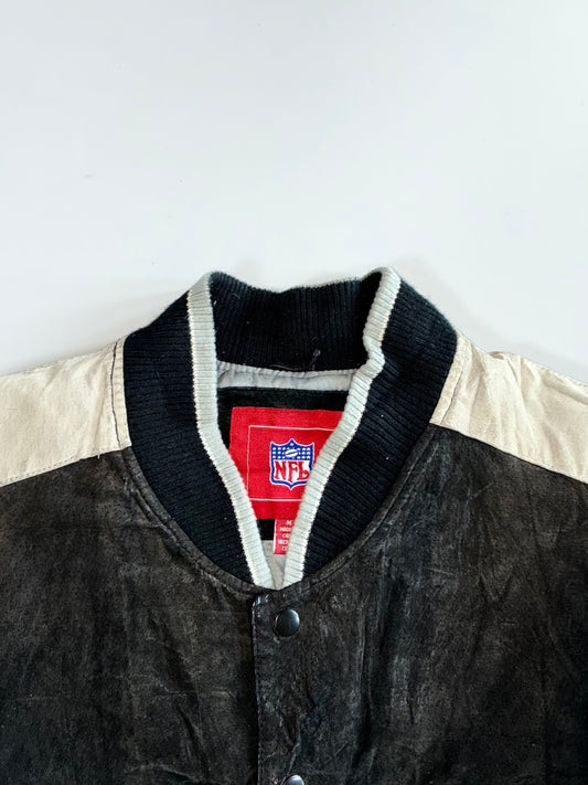NFL Raiders Premium Original Sued Leather Jacket (XL)