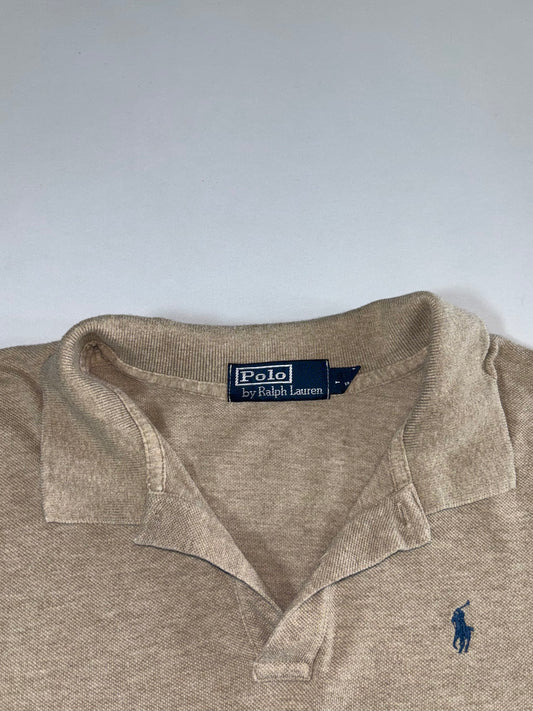 Polo by Ralph Lauren Long Sleeve Rugby Polo Khaki/Tan (M)