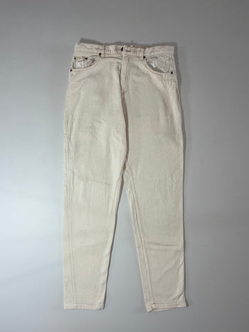 Vintage Karl Kani Ecru Cream Denim Jeans (W:32) (L:44)