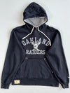 Reebok NFL Vintage Collection Oakland Raiders Distressed Hoodie(L)