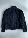 AshCreek Trading Genuine Sued Leather Bomber Jacket Black (2XL)