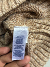 Chaps Beige Marled Knit Button Collar Sweater (XL)