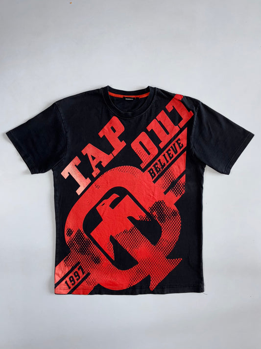 Tapout “Believe” Graphic T-Shirt – Faded Black (M )