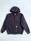 Carhartt Black Thermal-Lined Zip-Up Hoodie (2XL)