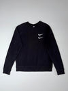 Nike Double Swoosh Crewneck Sweatshirt – Black, (M)