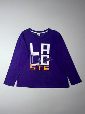 Lacoste | Purple “LACOSTE” Graphic Longsleeve  (M)