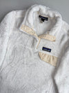 Patagonia Re-Tool Snap-T White High-Pile Fleece Pullover  (XS)