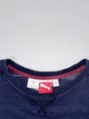 Puma Big Cat Logo Crewneck Sweatshirt  Navy Blue, (M)