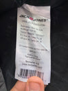 Jack & Jones Quilted Jacket Jack & Jones Grey Diamond Quilted Biker Jacket (L)