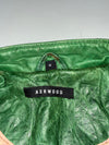 Vintage Ashwood Green Leather Asymmetric Biker Jacket women’s (S)