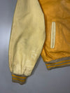 Bagatelle Pour Hommes Yellow Leather Varsity Jacket (L)
