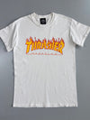 Thrasher | Flame Logo Tee | White (S)