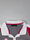 Kappa | Grey Pink Panel Mesh Polo | (XL)