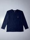 FILA Small Logo Long Sleeve T-Shirt – Navy Blue (L)