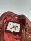 Vintage Casper Collections Brown Suede Leather Bomber Jacket (M)
