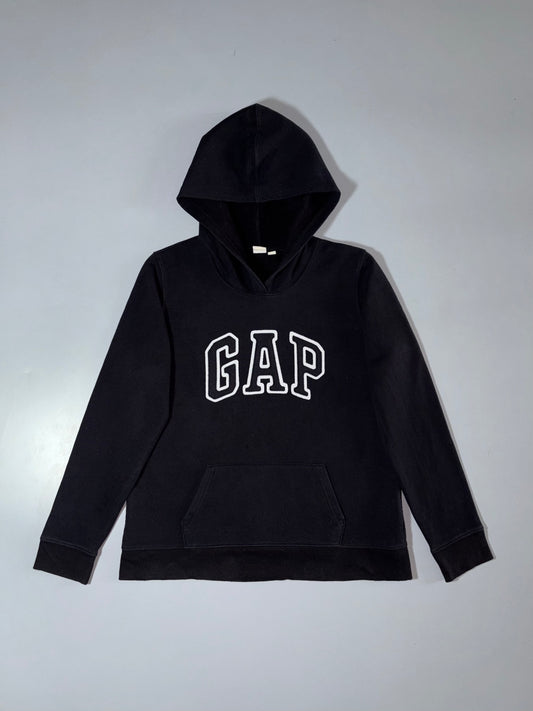 GAP Arch Logo Pullover Hoodie – Black (S)